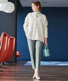 Tiaclasse 【GOLD LABEL・日本製・洗える】 カシミアタッチテーパードパンツ