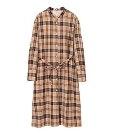 DAKS タータンチェック バンドカラーワンピース