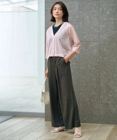 J.PRESS LADIES 【洗える】リブ ノースリーブ カットソー