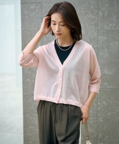 J.PRESS LADIES 【洗える】リブ ノースリーブ カットソー