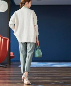 Tiaclasse 【GOLD LABEL・日本製・洗える】 カシミアタッチテーパードパンツ