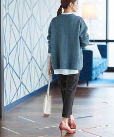 Tiaclasse 【GOLD LABEL・日本製・洗える】 カシミアタッチテーパードパンツ