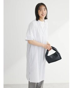 Green Parks 綿麻混スキッパーミニワンピース