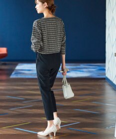 Tiaclasse 【GOLD LABEL・日本製・洗える】 カシミアタッチテーパードパンツ