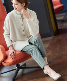 Tiaclasse 【GOLD LABEL・日本製・洗える】 カシミアタッチテーパードパンツ