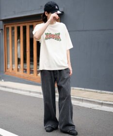 WEGO 【ユニセックス着用ITEM/MLサイズ展開】コンパクトフィットピグメントグラフィックT（SS）