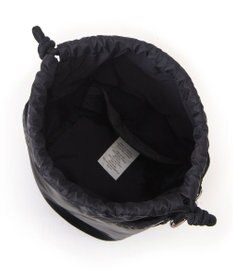LeSportsac SM DRAWSTRING BUCKET/ブラックシャイン/ブラック