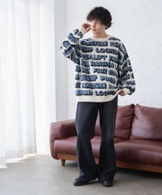 WEGO ルーズフィット総柄プルオーバー