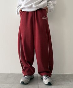 WEGO 【ウエストゴム】パイピングスウェットパンツ