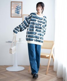 WEGO ルーズフィット総柄プルオーバー