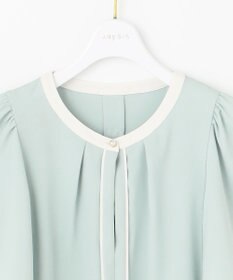 ANY SIS S 【洗える】バイカラーフレア ブラウス