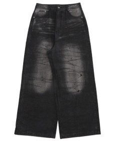 WEGO 【ユニセックス着用ITEM】スーパーバギーダーティデニムパンツ