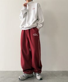 WEGO 【ウエストゴム】パイピングスウェットパンツ
