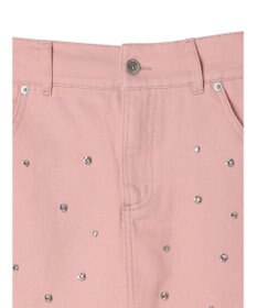 earth music&ecology ビジューデニムミニスカート