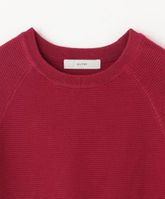 ANY L 【洗濯機可/6色展開】ラウンドネックガーターニット