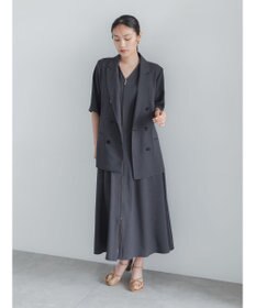 Te chichi ミックスツイルテーラードジャケット(セットアップ可)《2026 SUMMER LOOK item》