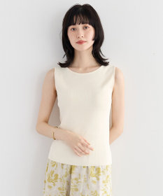 YECCA VECCA 2wayスクエアノースリーブニット