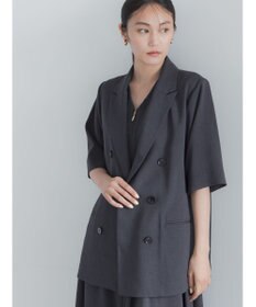 Te chichi ミックスツイルテーラードジャケット(セットアップ可)《2026 SUMMER LOOK item》