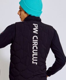 PW CIRCULUS 【撥水加工 / ストレッチ】【MEN】キルティング中綿インナーベスト ゴルフ