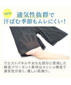 BRADELIS New York 【BRADELIS NewYork peace】綿混楽々ソフトガードル24 お尻周りをスッキリ補整 クロッチ付きで一枚ばき可能 ガードルショーツ