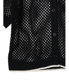 CRAFT STANDARD BOUTIQUE 配色メッシュニットカーディガン