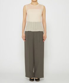 uncrave 【手洗い可】シアー ランダムリブ ノースリーブ カットソー（uncrave STANDARD）