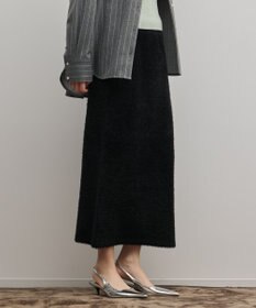 GRACE CONTINENTAL ラメフェザーニットスカート