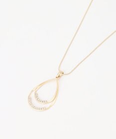 ANY SIS ストーンラインドロップ ネックレス