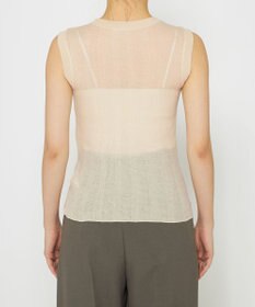 uncrave 【手洗い可】シアー ランダムリブ ノースリーブ カットソー（uncrave STANDARD）