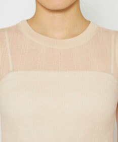 uncrave 【手洗い可】シアー ランダムリブ ノースリーブ カットソー（uncrave STANDARD）