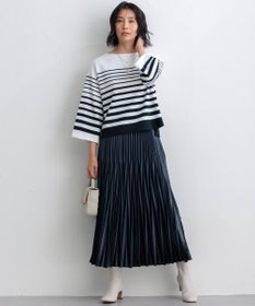 23区 【洗える】レザーライクプリーツ スカート