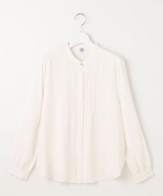 J.PRESS LADIES 【洗える】ヌーディスバックサテン ピンタック ブラウス