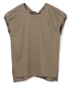 BEIGE， ZEOLITE / バックツイスト コンビトップス