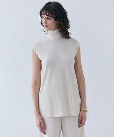 BEIGE， 【洗える・VERY 6月号掲載】MELLE / ジャージーハイネックカットソー