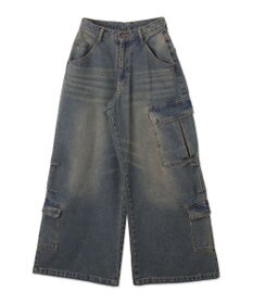 WEGO ヴィンテージウォッシュバギーカーゴパンツ