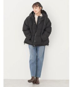 earth music&ecology フーディー中綿ブルゾン