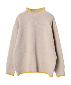 CRAFT STANDARD BOUTIQUE 洗えるモールニット配色プルオーバー