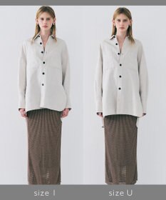 uncrave リヨセルライトリネン BIGシャツ