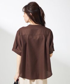 ANY SIS 【接触冷感・UVカット・速乾】スムージーポリエステル 2WAY ブラウス