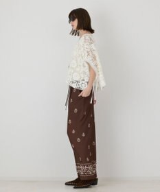 GRACE CONTINENTAL キカプリントイージーパンツ