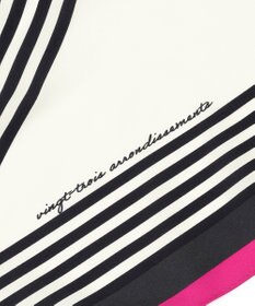 23区 【滝沢眞規子さん着用/VERY掲載】ランダムストライプ ダイヤ スカーフ