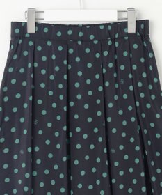 自由区 L 【洗える】ポルカドットプリント スカート