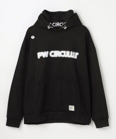 PW CIRCULUS 2025 NEW！【手洗い洗濯可】【MEN】キャットグラフィック スエードライク デタッチャブルフーディ ゴルフ ブラック系