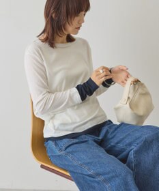 AMERICAN HOLIC 配色シアーレイヤードプルオーバー