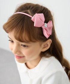 ANY KIDS リボン×ビジューカチューシャ