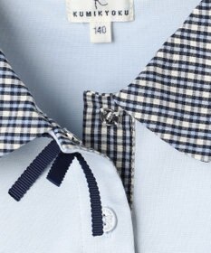 組曲 KIDS 【150-160㎝】 ミニチェック レイヤードトップス