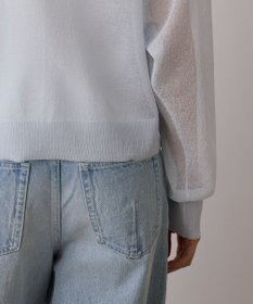 GRACE CONTINENTAL シアージョーゼットカーディガン