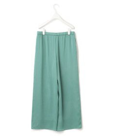 ICB 【接触冷感・洗える】サテンヨウリュウ ワイドストレートパンツ