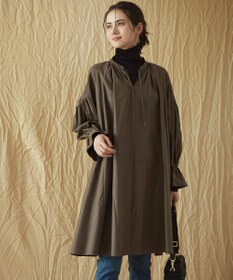 23区 【SLOW/一部店舗限定】ウォッシュドコットンストレッチ ワンピース