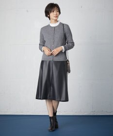 J.PRESS LADIES 【洗える】シンセティックマットleather スカート
